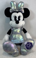 Disney Minnie Mouse 100 Years of Wonder Platinum Silver Jumbo 18  Stuffed Plush