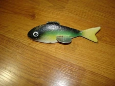 KERMIT SLETTEN SUNFISH FISH Spearing Decoy CAST ALUMINUM Metal WILLMAR MN 5 1/4"