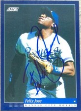 Felix Jose Autographed 1994 Score #433