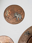 Vtg~267 Taxco Mexico~Victoria Ana Nunez Brilanti~Plate~Coasters~Copper/Silver — photo 7