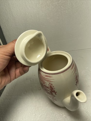 Caffettiera Johnson Brothers Transferware HISTORIC AMERICA rosa - Foto 14 di 16
