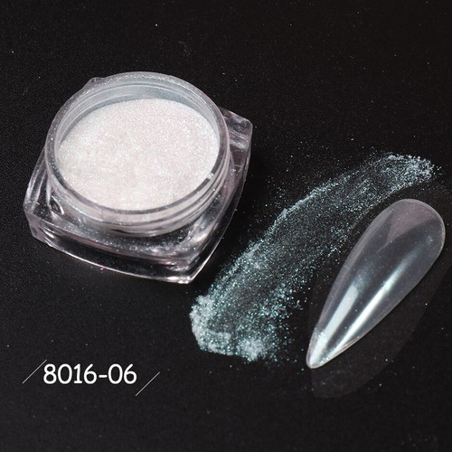 Holographic Chrome Nails Metallic Glitter Rubbing Dust Pigment Iridescent Decor - Picture 55 of 67