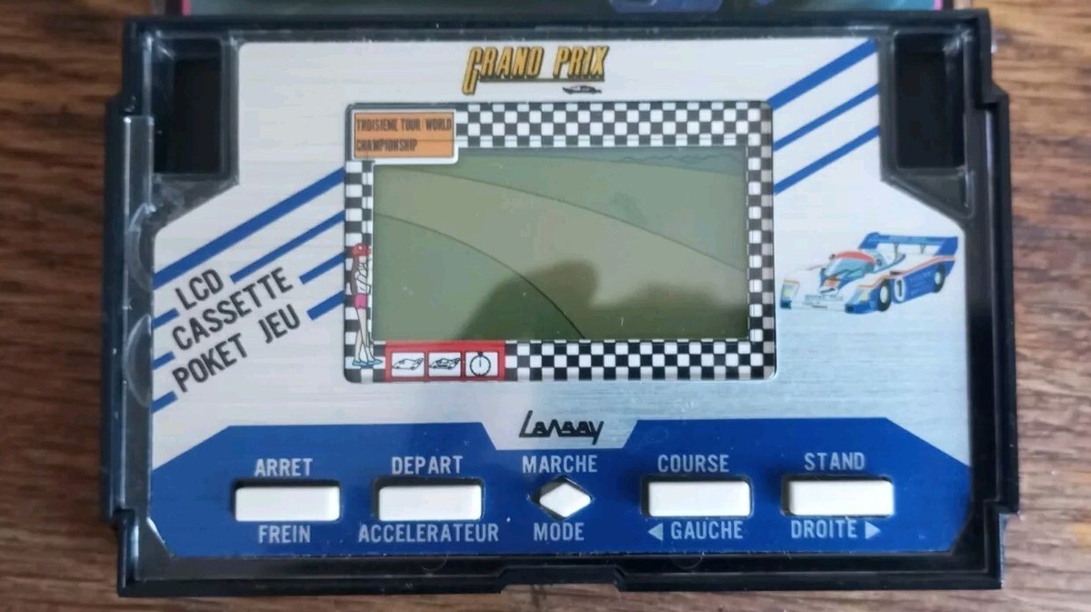 Jeu LCD Cassette Pocket Grand Prix Lansay - Vintage Course - Années 80-90