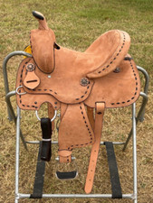 Handmade Western Leather Youth Child Horse Pony Ranch Saddle 10" 12" 13"