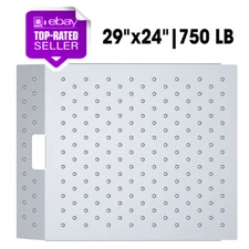 VNN 29" x 24" Shed Ramp 750 LB Capacity Anti-Slip Punch Plate Ramp for ATV (1PC)