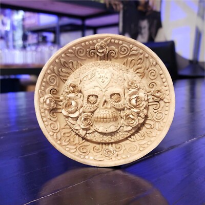 Day of the Dead Sugar Skull Incense Burner Plate