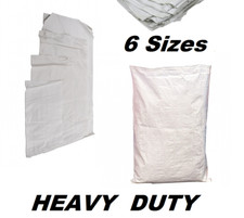 BAG SACKS WOVEN LARGE EXTRA HEAVY DUTY RUBBLE SAND BAG SACKS POLYPROPYLENE PB