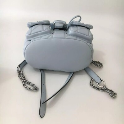COACH Tabby Quilted Backpack Light Blue CU077 Outlet NEW Quilting