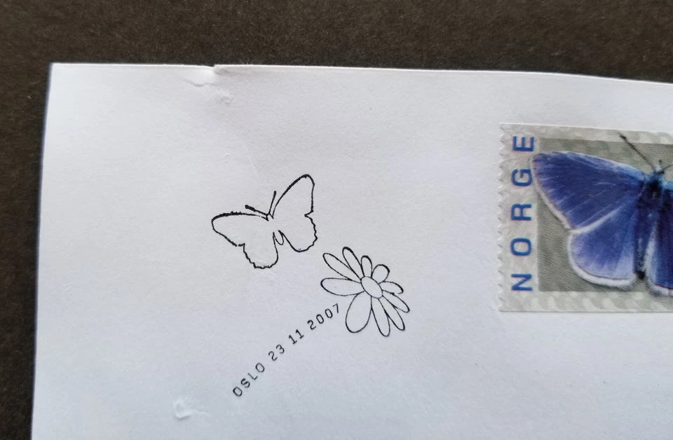 [SJ] Norway Butterfly 2007 Insect (ATM Machine Frama Label stamp FDC *defect - Image 2 of 4