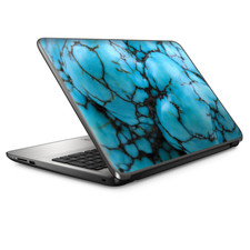 Universal Laptop Skins Wrap for 14" - blue turquoise stone gem rock
