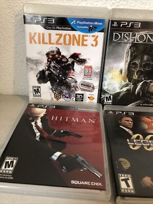 Playstation 3 Bundle Lot Of 6 PS3 Games Hitman Mortal Kombat 007