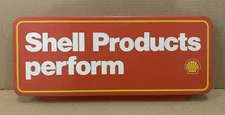 Vintage Shell Gas Sign Metal Oil Products Perform Wall Decor