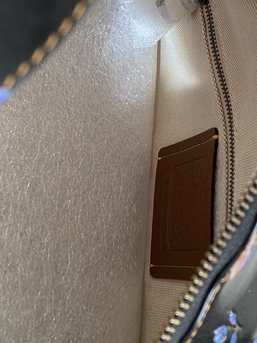 Finamore POSITANO14 関税送料込 COACH 1941 VINTAGE PRAIRIE PRINT BLACK/MULTI GLOVETANNED