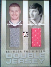 VLADISLAV TRETIAK / BRYZGALOV  AUTHENTIC PIECES OF DUAL GAME-USED MEMORABILIA/40