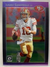 JIMMY GAROPPOLO 2019 DONRUSS OPTIC FOOTBALL #89 - 3 1989 TRIBUTE INSERT SF 49ers