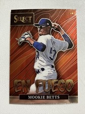 Mookie Betts 2022 Panini Select Baseball En Fuego No. EF3 Los Angeles Dodgers