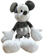 Disney Parks Mickey Mouse Plush Dark light gray white 22"