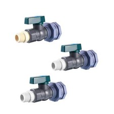 Rain Barrel Faucet 3/4 Inch, Versatile Heavy Duty PVC Ball Valves, Water Barrel