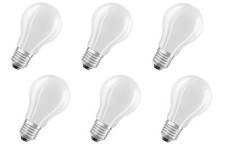6x OSRAM LED Glühlampe A 60 E27 7W = 60W dimmbar kaltweiß matt EEK:F (Spekt.A-G)