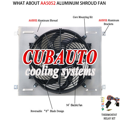 Shroud 14'' Fan Relay Fit 1967-1970 Ford Mustang/Falcon/ Fairlane/ Mercury Comet