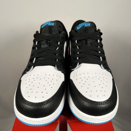 Jordan 1 Retro Low OG Black Dark Powder Blue UNC (CZ0858-104) Size: 7Y - 第 4/9 張圖片