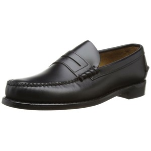 sebago black loafers