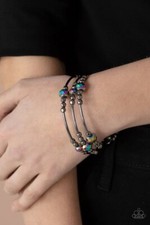 Paparazzi Showy Shimmer - Multi Bracelet OIL SPILL
