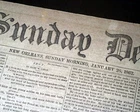 Rare NEW ORLEANS LA Louisiana Deep South CONFEDERATE Civil War 1862 Newspaper