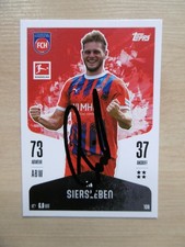 Tim Siersleben autograph signed TC Topps Bundesliga "Heidenheim 2024/25"