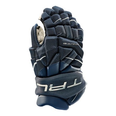 True Catalyst 9X3 Hockey Gloves Navy 9 Inch Junior Youth Ice Protective Nash Pal