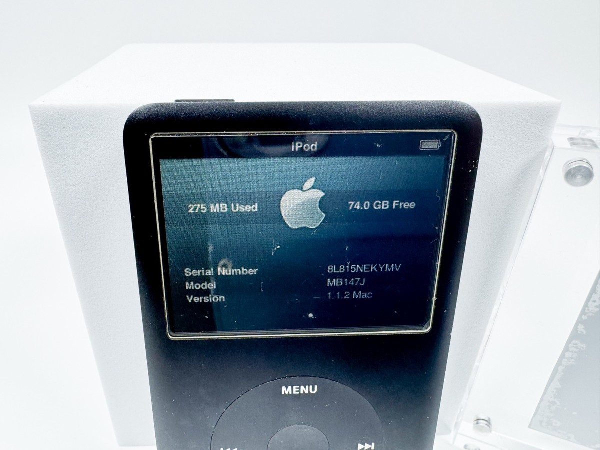 Apple iPod Classic 6th Generation 80GB MB147J MB147LL Black