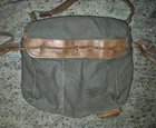 WW2 Swedish Military Bicycle Troops Canvas & Leather Dispatch Bag Messenger