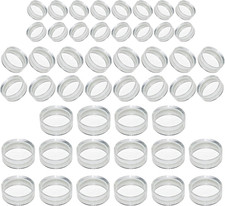 48Pcs Clear Sphere Stand, Ball Stand Holder Rings - round Acrylic Plastic Displa