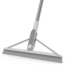KOLLIEE Floor Squeegee Broom Rubber Window Squeegee for Floor 61" Long Handle...