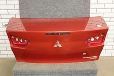 08-15 Mitsubishi Lancer Evo X Rear Oem Trunk Decklid Rally Red See Photos