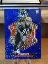 2024 Panini Mosaic Football Blue Sparkle Kris Jenkins Bengals /96 RC Card #348
