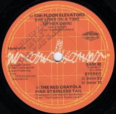 International Artists 78 4-track sample EP Radar UK PROMO Elevators/Crayola/plus