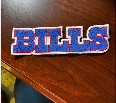 #ad Buffalo Bills Embroidered Iron On Patch 6 x 1 3 4 $10.00