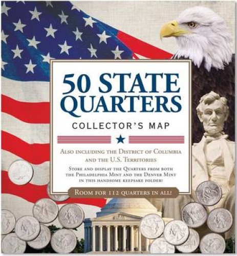 50 State Quarters Map by Inc Peter Pauper Press [Blank book]
