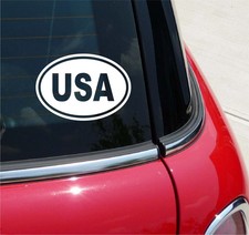 Euro Usa United States Of America Country Decal Sticker Car Oval Not Two Colors Euro Usa United States Of America Country Decal Sticker Car Oval Not Two Colors