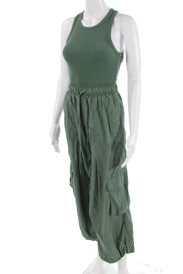 Ежедневная практика женщин без рукавов ворота комбинезон зеленый миниатюрный размер XS - Изображение 2 из 4