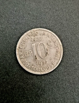 Monnaie de nécessité 10c Haute Garonne 1922-1927 - Photo 1/2