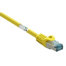 Image of Renkforce RF-5088648 Network cable patch CAT 6A S/FTP 2m Yellow flame-retardant