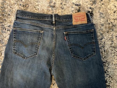 Levi's 514 Herren Blau Regular Fit Denim Straight Leg Jeans Größe 32/30 - Bild 5 von 8