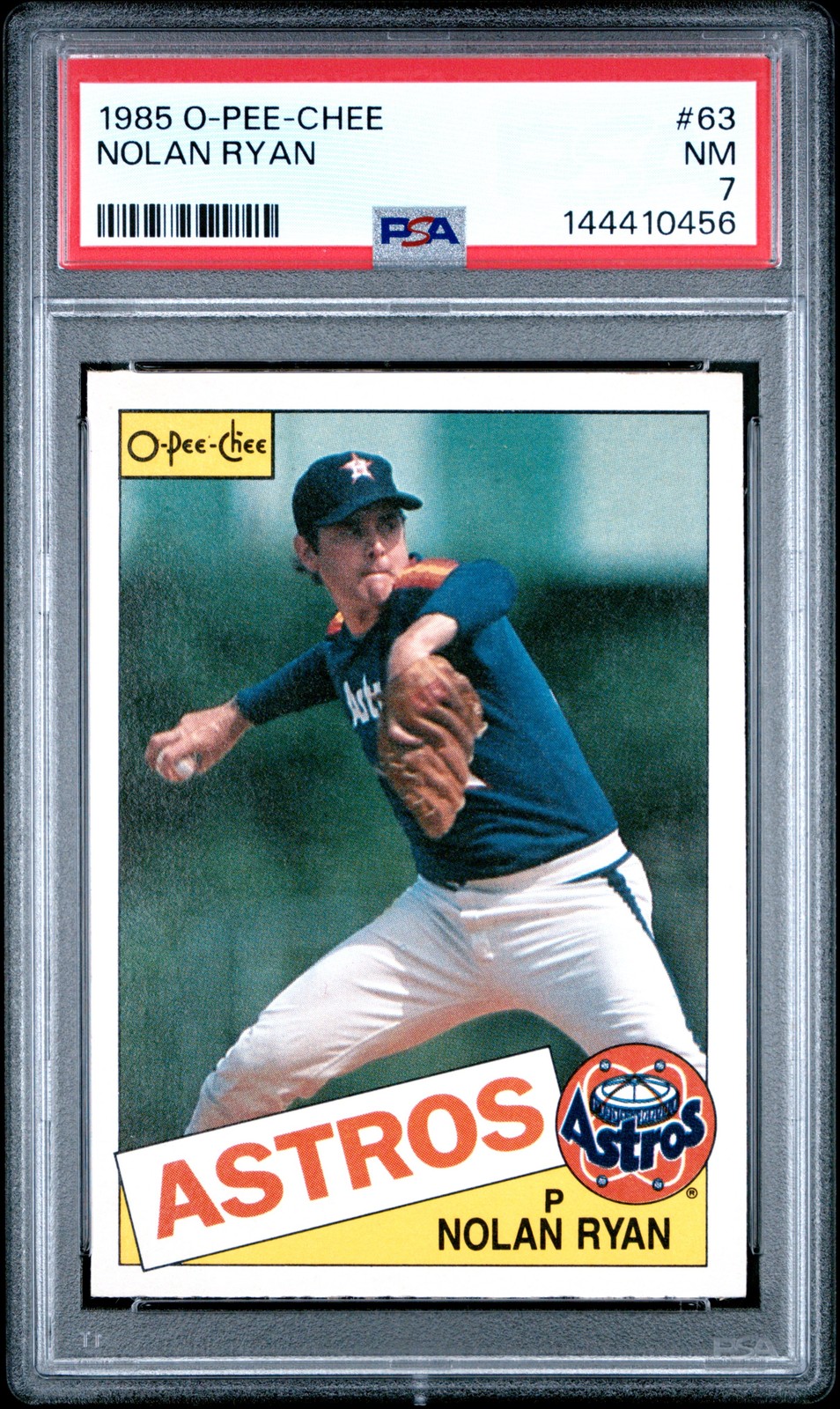 1985 O-PEE-CHEE #63 NOLAN RYAN PSA 7