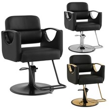 Black All Purpose Hydraulic Barber Chair HeavyDuty Salon Beauty Spa Hair Stylist