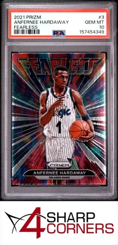 2021 PANINI PRIZM FEARLESS #3 ANFERNEE PENNY HARDAWAY POP 1 PSA 10