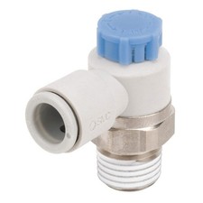 SMC AS2211F-N02-03SA Speed Control Valve, 1/4in NPT, Meter In 48J185