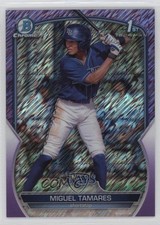 2023 Bowman Chrome Prospects Purple Shimmer Refractor /250 Miguel Tamares 5y7