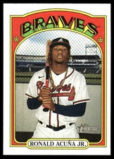 Ronald Acuna Jr. 2021 Topps Heritage  #299 Braves MLB READ FREE SHIPPING